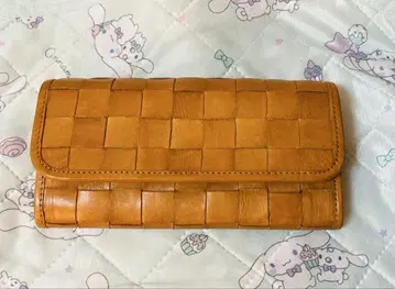오렌지 가죽 장지갑 뜨개질 디자인