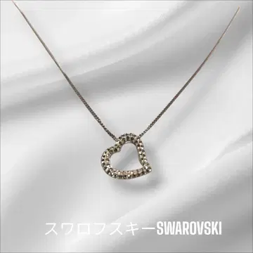 새상품급/스와로브스키/펜던트/실버계/메탈/하트/SWAROVSKI