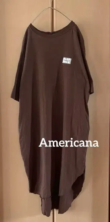 Americana 프릭스스토어 별주 헨리 백 버튼 넉넉한 원피스
