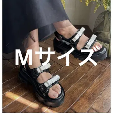 Donoban 2way 에나멜 리본 샌들 M 사이즈