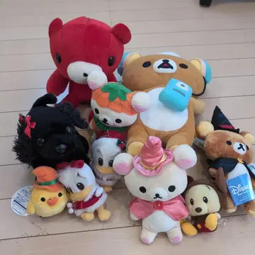 봉제 인형 세트 다양한 캐릭터