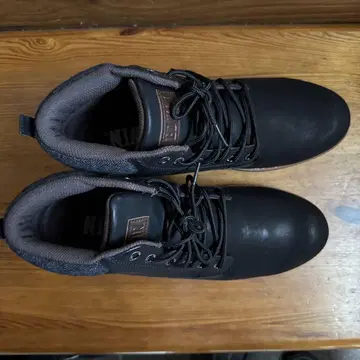 블랙 하이컷 부츠 레이스업 에드윈 27cm