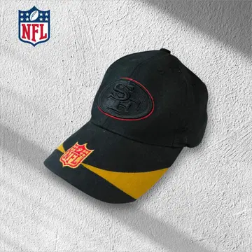 NFL 샌프란시스코 포티 나이너스 49ers 스냅백 캡 모자 블랙