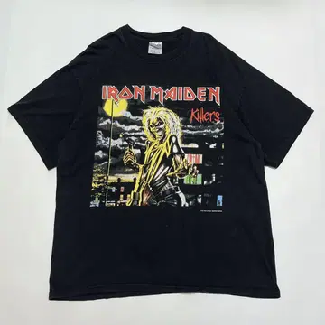 90s 아이언 메이든 빈티지 밴딩 티셔츠 XL 블랙 킬러스 6786