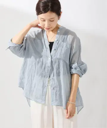 IENA 라미 밴드 카라 셔츠