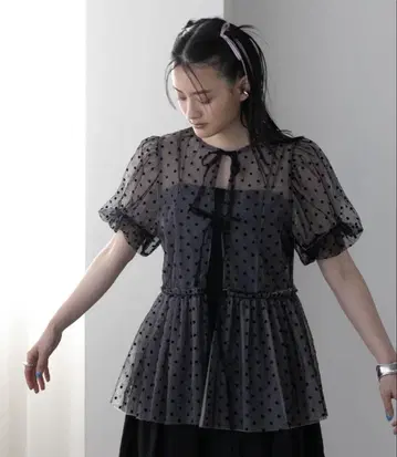 bohmal 2WAY 볼륨 슬리브 블라우스