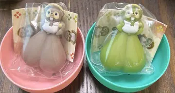 모미모타누킨. 화이트 브라운, 우구이스 색상 2종 세트