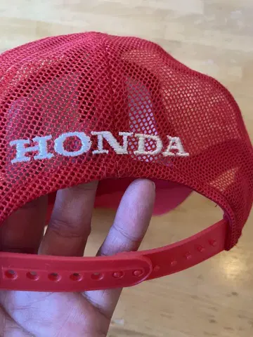 레어 HONDA 메쉬 캡 레드