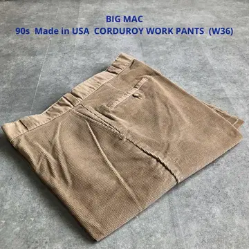 90s USA제 빅맥 워크 팬츠 코듀로이 W36 탈론 지퍼