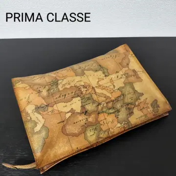 PRIMA CLASSE 플리마켓 지도 패턴 클러치백 세컨드 백