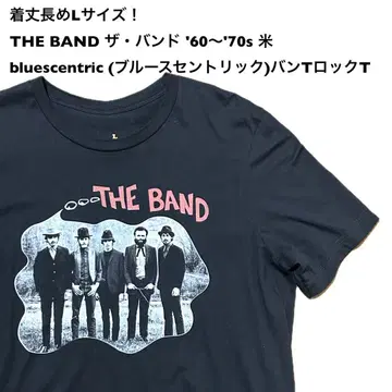 기장이 긴 L 사이즈! THE BAND 밴드 구제 의류 반팔 티셔츠 블랙