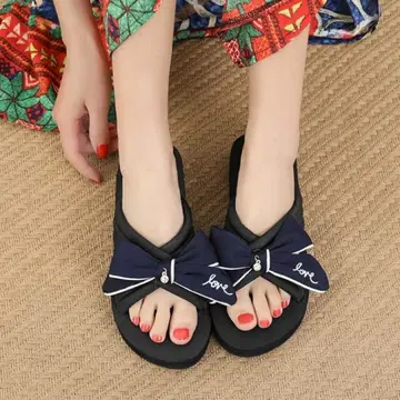 23.5cm 로고 슬리퍼 여성용 비치 샌들 걷기 편한 여름용