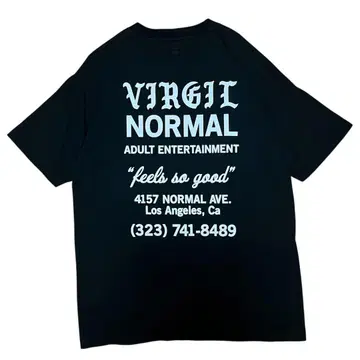VIRGIL NORMAL 버진 노멀 오리지널 로고 티셔츠 블랙