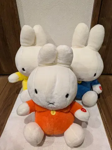 딕 브루나 미피 골동품 오래된 봉제 인형 3개 세트