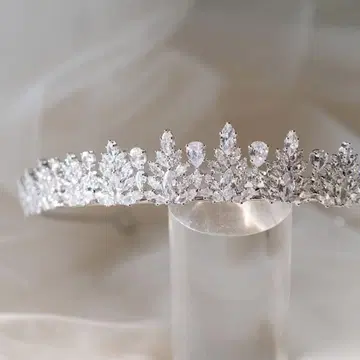실버 크리스탈 티아라