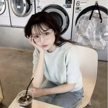 마르디메크르디 반팔 니트 24ss 신상 스페이드 민트