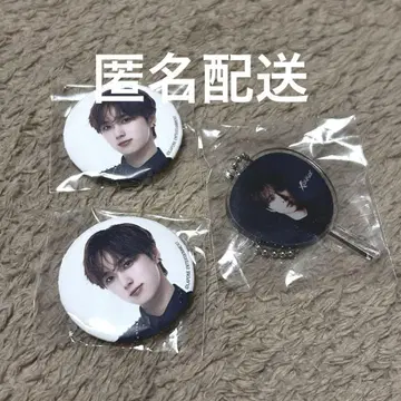 오자키 타쿠미 미니 캔뱃지 미니 부채