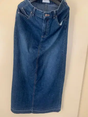Le Denim SLOBE INA 다크 데님 롱 스커트
