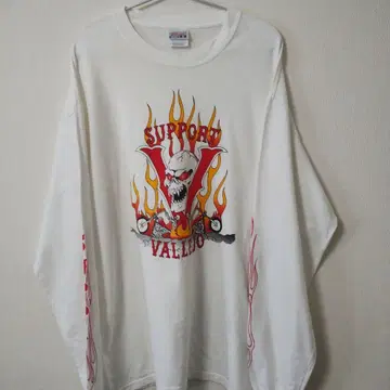90s SUPPORT VALLEJO 프레임 스컬 롱 T 소매 프레임