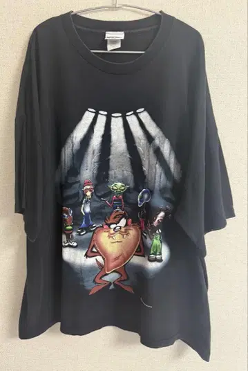 초레어 90s TAZ ALIENS 티셔츠 우주인 에이리언 UFO
