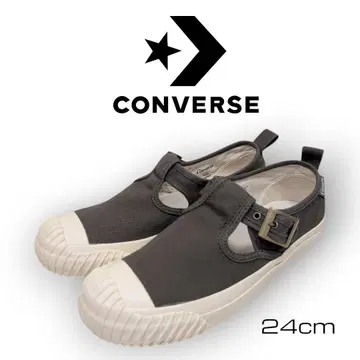 24cm CONVERSE 카키 슬립온 빅 C FG T 스트랩
