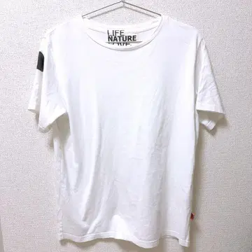 FREECITY 프리시티.LIFE NATURE LOVE 화이트 티셔츠