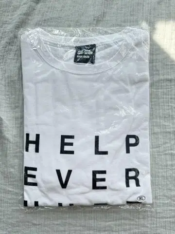후지이 카제 티셔츠 HELP EVER HURT NEVER