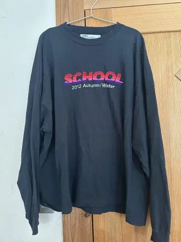 DAIRIKU After School 블랙 긴팔 티셔츠