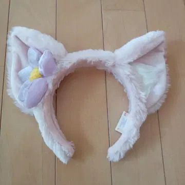 고양이 귀 머리띠 꽃 장식