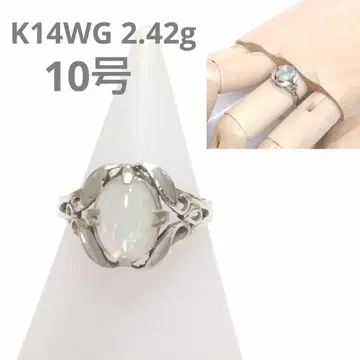 K14WG 총 중량 2.42g 10호 반지 반지 NJ65