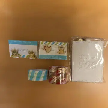 ARASHI 520 굿즈 세트 배지, 테이프, 파우치