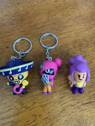 brawl stars 브롤스타즈 미니 피규어 & 키링 3종 세트