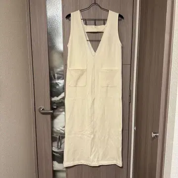 아파트 백화점 속기모 잔스카 원피스 아이보리