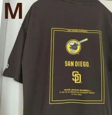 미사용 새상품 MLB 패드레스 티셔츠 반팔 백 로고 M 사이즈
