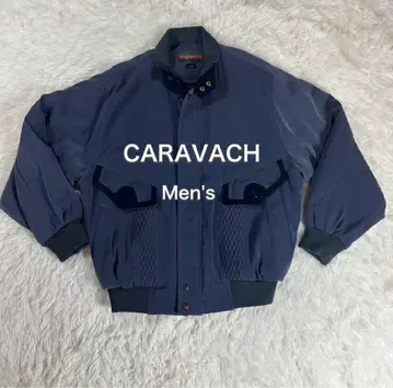 CARAVACH 포켓 디자인 블루종 L 네이비 남성용