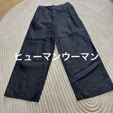 휴먼 우먼 린넨 릴랙스 와이드 팬츠 사이즈 SS