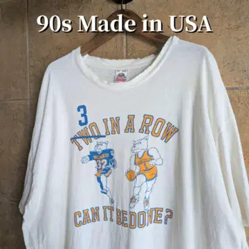 90년대 USA제 Wildcats 칼리지 로고 티셔츠