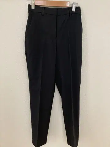 PLST 린넨 블렌드 스틱 팬츠 블랙 XXS
