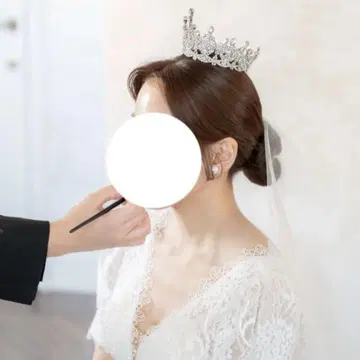 크라운 한국 구매품 티아라 피로연 결혼식 브라이덜 사진 사전 촬영 한국
