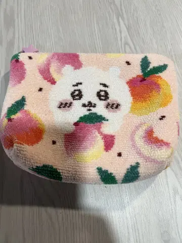 페이러 치이카와 치이카와 복숭아 도트 파우치