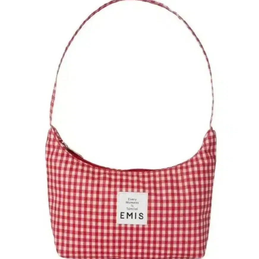 Includes shipping, ₩73,000, Emis Check Hobo Bag, Red Blue on