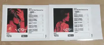 NCT127 YUTA HOPE 오리지널 디자인 라벨 2장 세트