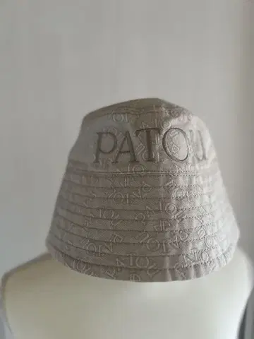 PATOU 버킷 햇 베이지 로고 자수