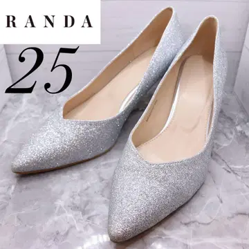 randa 란다 글리터 펌프스 실버 라메 스틸레토 25