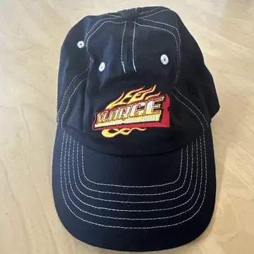 XLARGE 블랙 캡 불꽃 자수 원사이즈