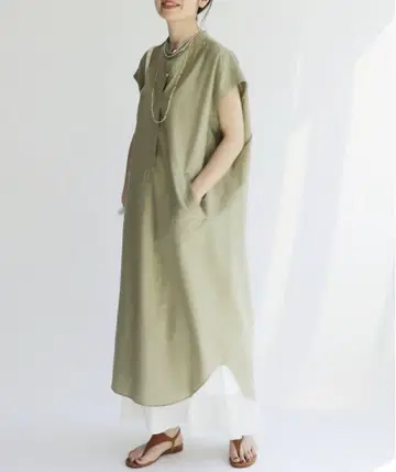IENA 숏 슬리브 셔츠 원피스
