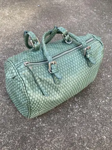 GIANNI CHIARINI 핸드백 그린 가죽 느낌 이탈리아제