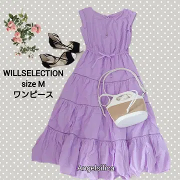 생기 넘치는 라벤더 WILLSELECTION 큐프라 티어드 원피스 M