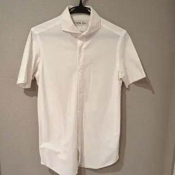 가마쿠라 셔츠 Maker's Shirt 니트 반팔 셔츠 M 화이트