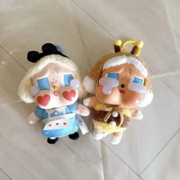 팝 마트 CRYBABY Crying Again 페이스 봉제 인형 2개